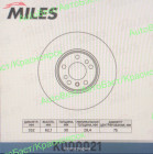 Диск тормозной "MILES" K000021 (34 11 6 765 457)